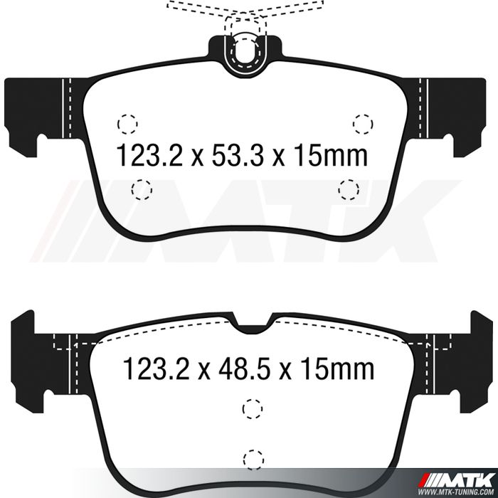 Plaquettes arrière EBC Brakes Ford S-Max II