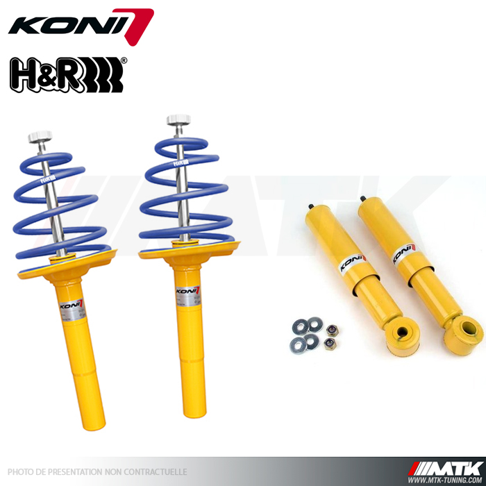 Kit amortisseurs Koni Sport / ressorts H&R Peugeot 206 S16