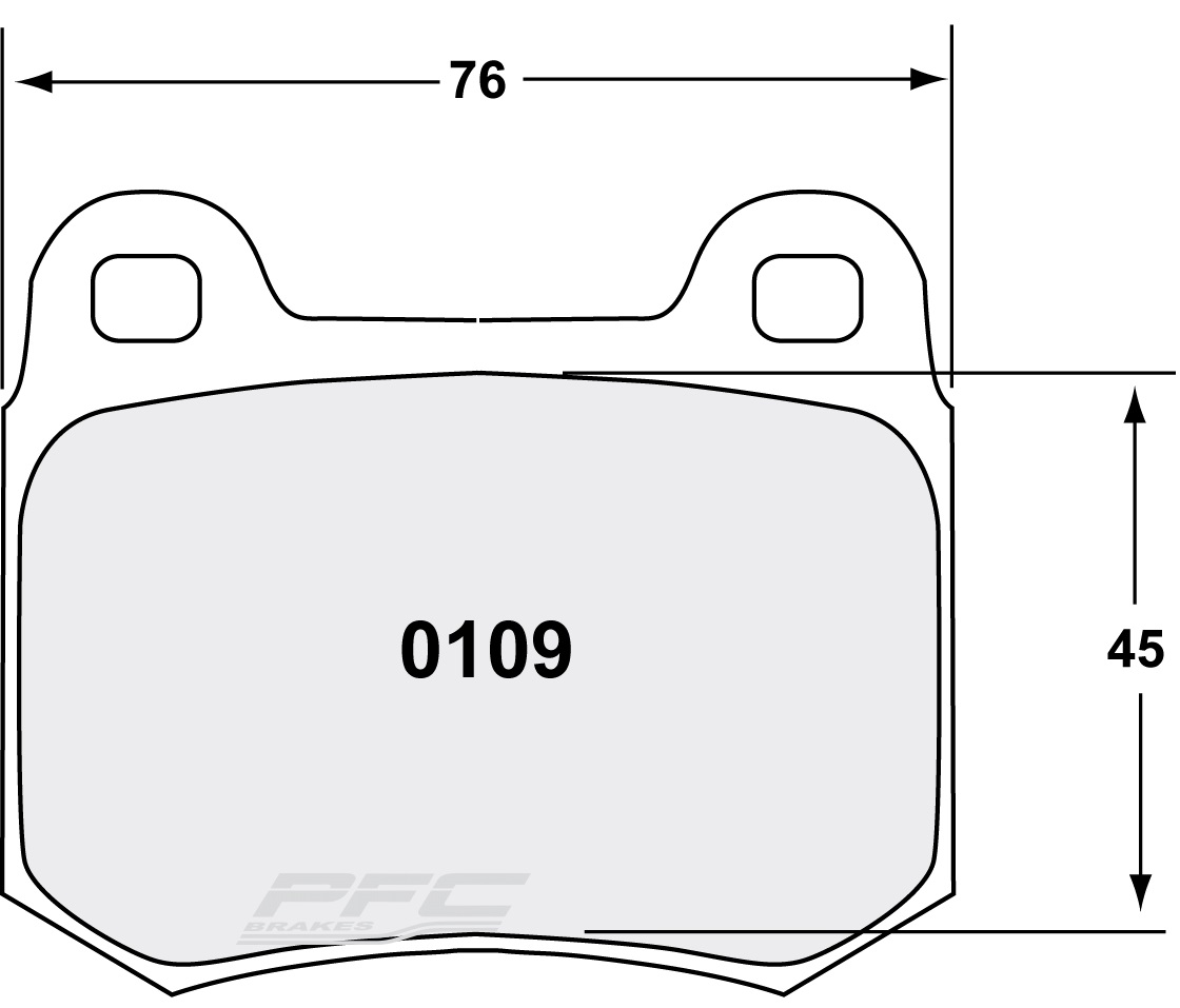 Plaquettes Arrière PFC 11 Mitsubishi EVO V,VI,VII,VIII,IX