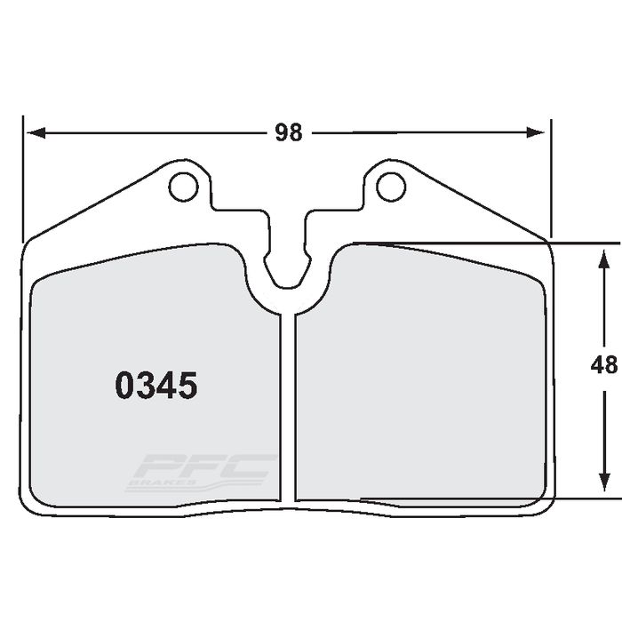 Plaquette Avant/Arrière PFC Z rated Porsche 911