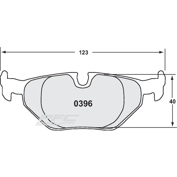 Plaquettes Arrière PFC 11 BMW serie 7 E32