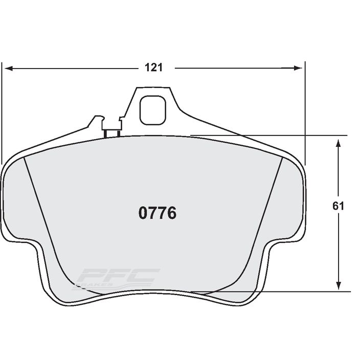 Plaquettes Avant PFC 11 Porsche 911 type 996