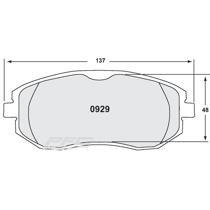 Plaquette Avant PFC Z rated Subaru Impreza