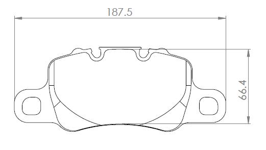 Plaquettes Arriere  PFC 11 Porsche 996 GT3