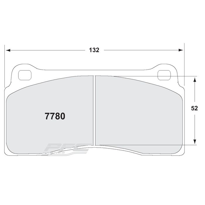 Plaquette Avant PFC Z rated Ferrari F40 - F50