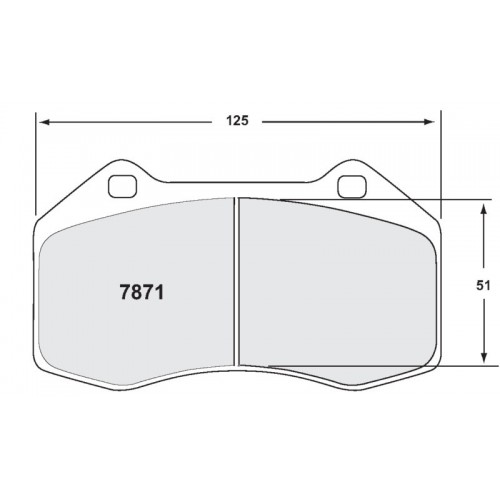 Plaquettes Avant PFC 11 Abarth 500 - Alfa Romeo 4C