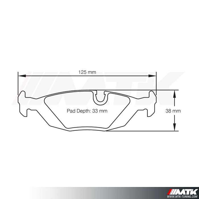 Plaquettes Racing Pagid Jaune RSL19 1141