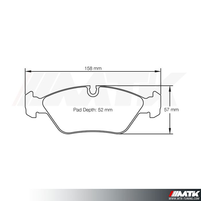 Plaquettes Racing Pagid Jaune RSL29 1144