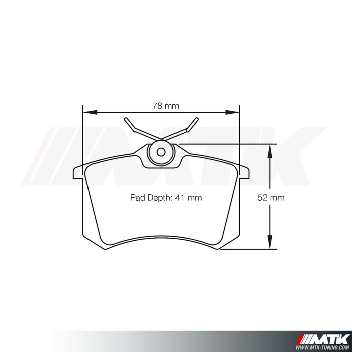 Plaquettes Racing Pagid Jaune RSL 1158