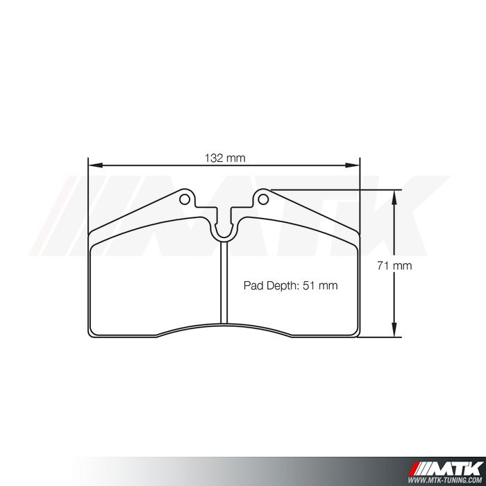 Plaquettes Racing Pagid Rouge RST3 1204