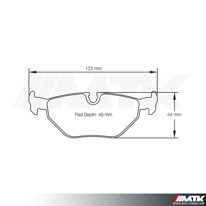 Plaquettes Racing Pagid Bleu RS42 1285