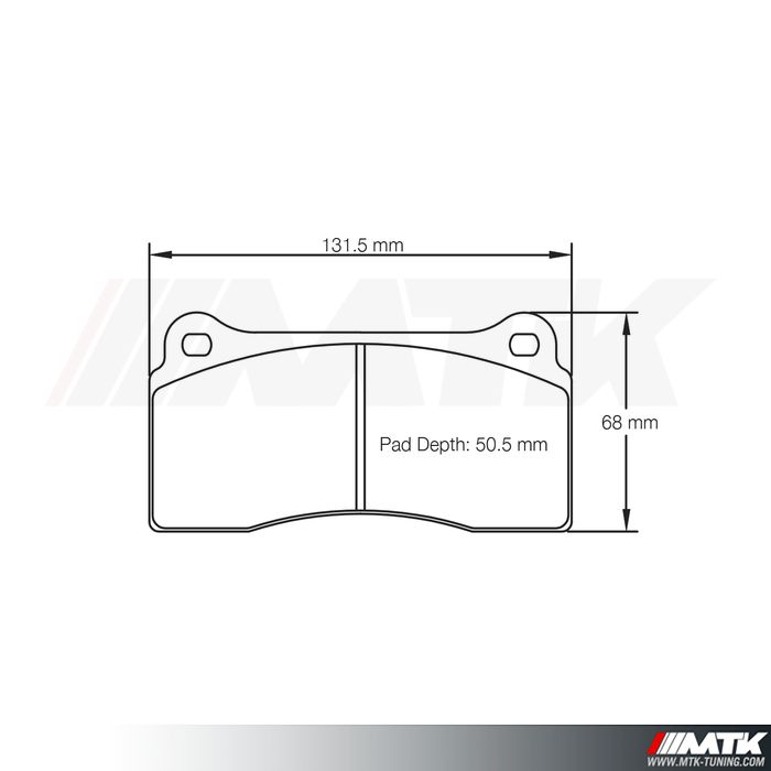 Plaquettes Racing Pagid Rouge RST 1287