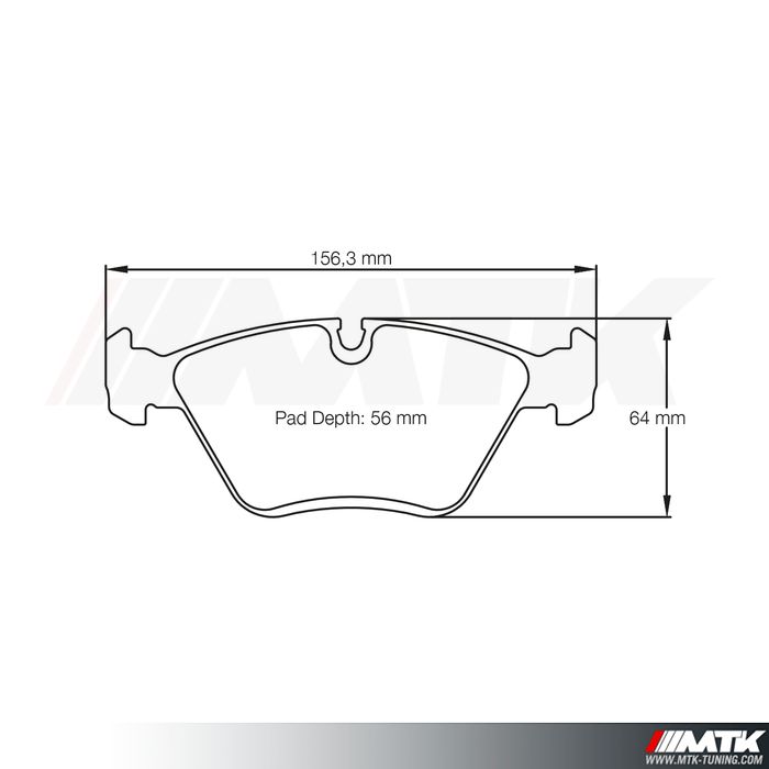 Plaquettes Racing Pagid Jaune RSL 1295