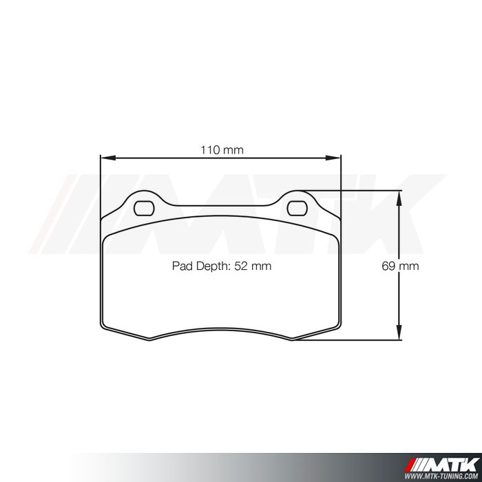 Plaquettes Racing Pagid Bleu RS 1408