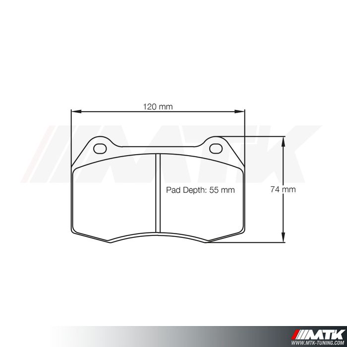 Plaquettes Racing Pagid Jaune RSL 1427