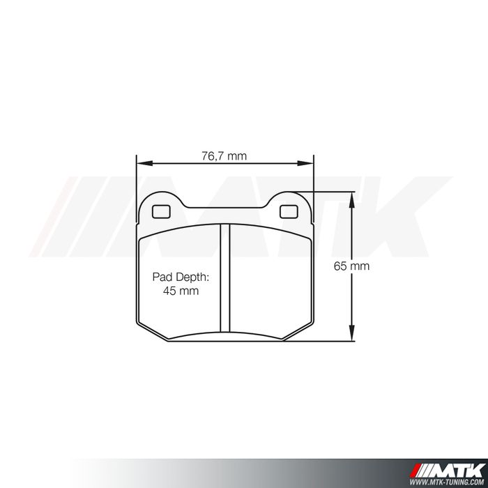 Plaquettes Racing Pagid Jaune RSL29 1587