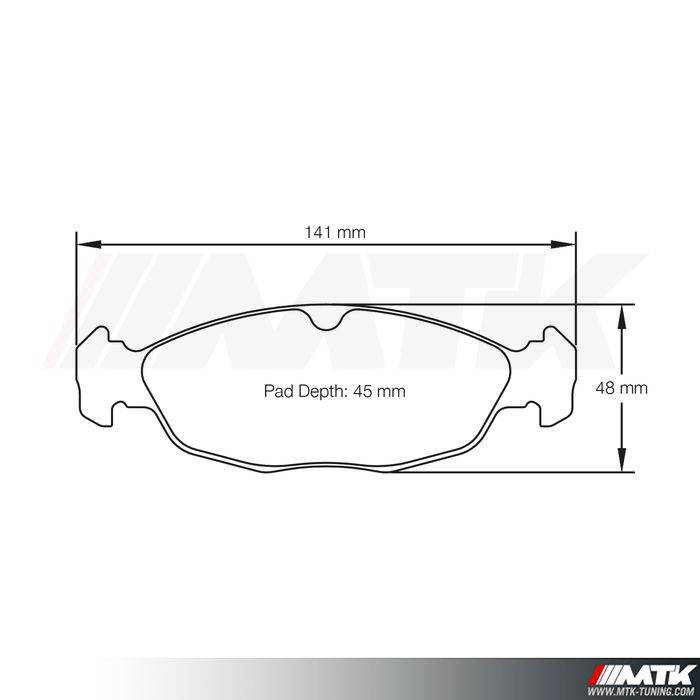 Plaquettes Racing Pagid Bleu RS42 1620