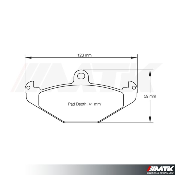 Plaquettes Racing Pagid Bleu RS 1682