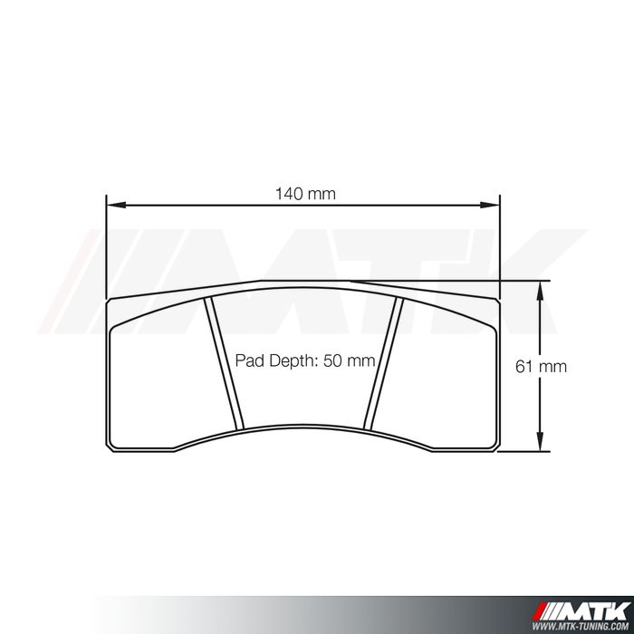 Plaquettes Racing Pagid Rouge RST5 1896