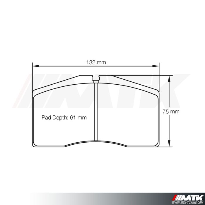 Plaquettes Racing Pagid Rouge RST3 1908