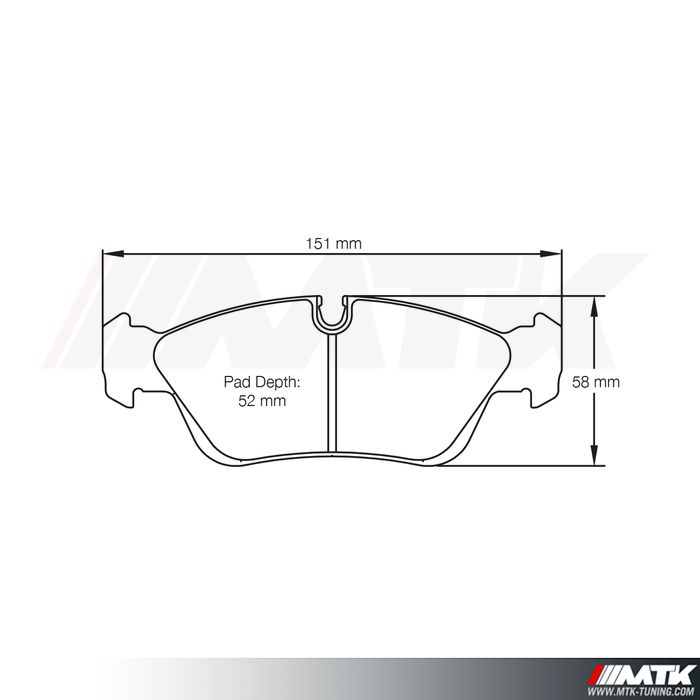 Plaquettes Racing Pagid Rouge RST3 2180