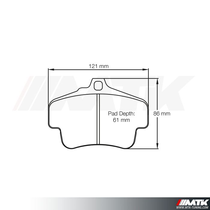 Plaquettes Racing Pagid Jaune RSL 2405