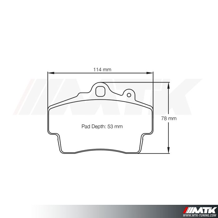 Plaquettes Racing Pagid Rouge RST3 2407