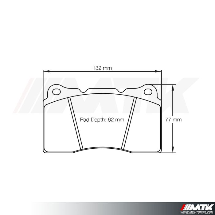 Plaquettes Racing Pagid Jaune RSL Megane 4 RS