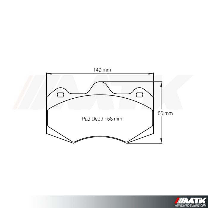 Plaquettes Racing Pagid Rouge RST 4346