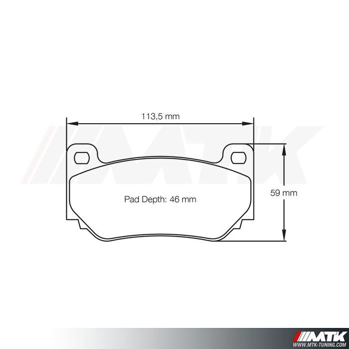 Plaquettes Racing Pagid Rouge RST3 4349