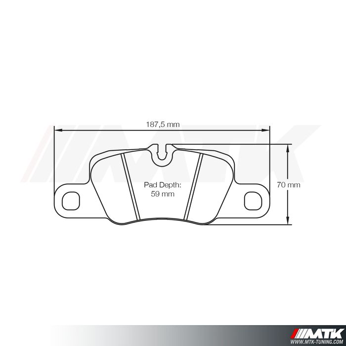 Plaquettes Racing Pagid Jaune RSL 4909