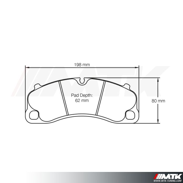 Plaquettes Racing Pagid Rouge RST 4924