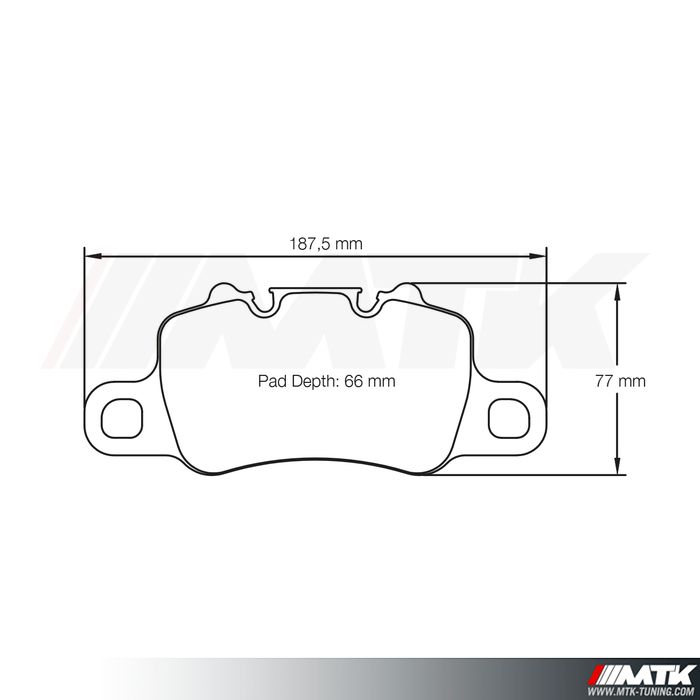 Plaquettes Racing Pagid Rouge RST3 4925