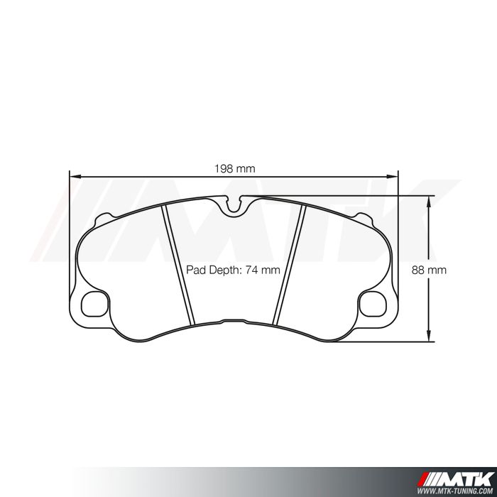 Plaquettes Racing Pagid Jaune RSL 4927