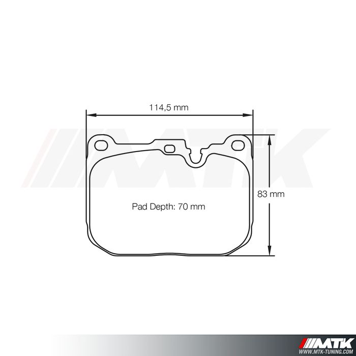 Plaquettes Racing Pagid Jaune RSL 4931