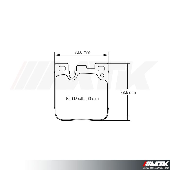 Plaquettes Racing Pagid Jaune RSL 4933