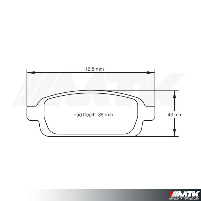 Plaquettes Racing Pagid Bleu RS44 4939 Astra J OPC