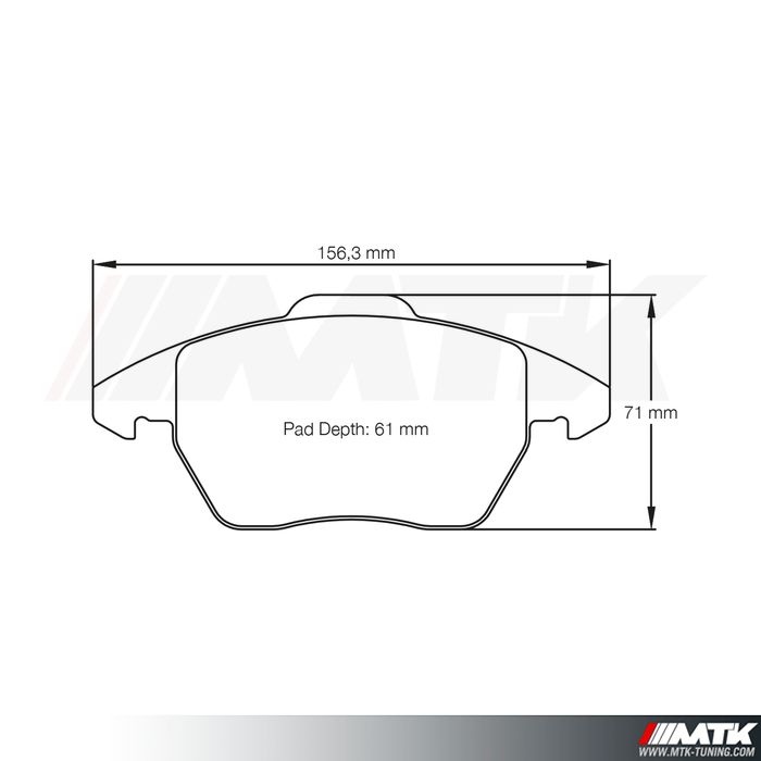 Plaquettes Racing Pagid Jaune RSL29 8001