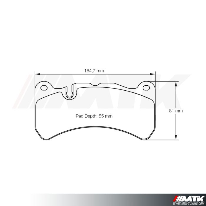 Plaquettes Racing Pagid Jaune RSL 8005