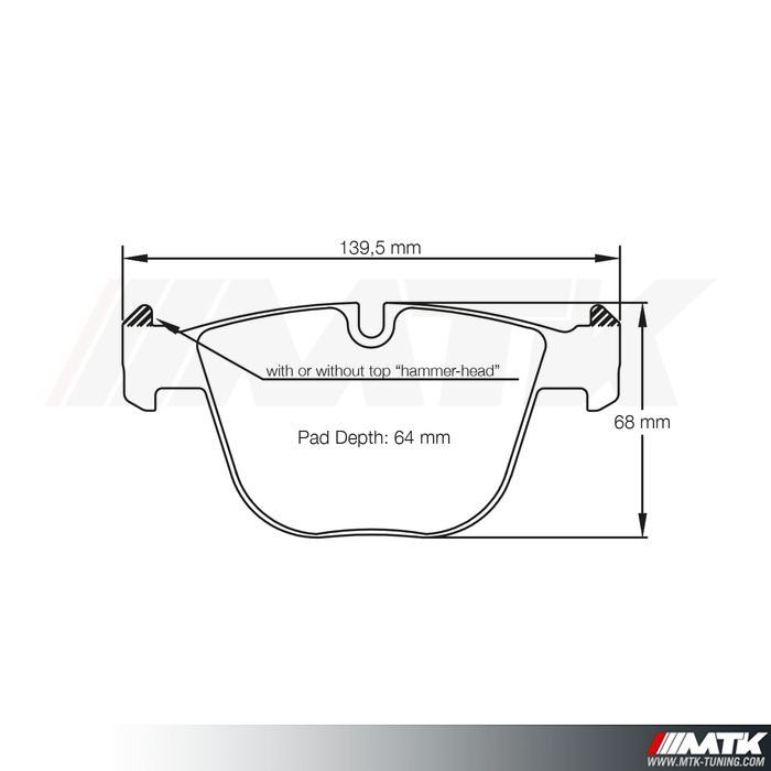 Plaquettes Racing Pagid Jaune RSL 8021