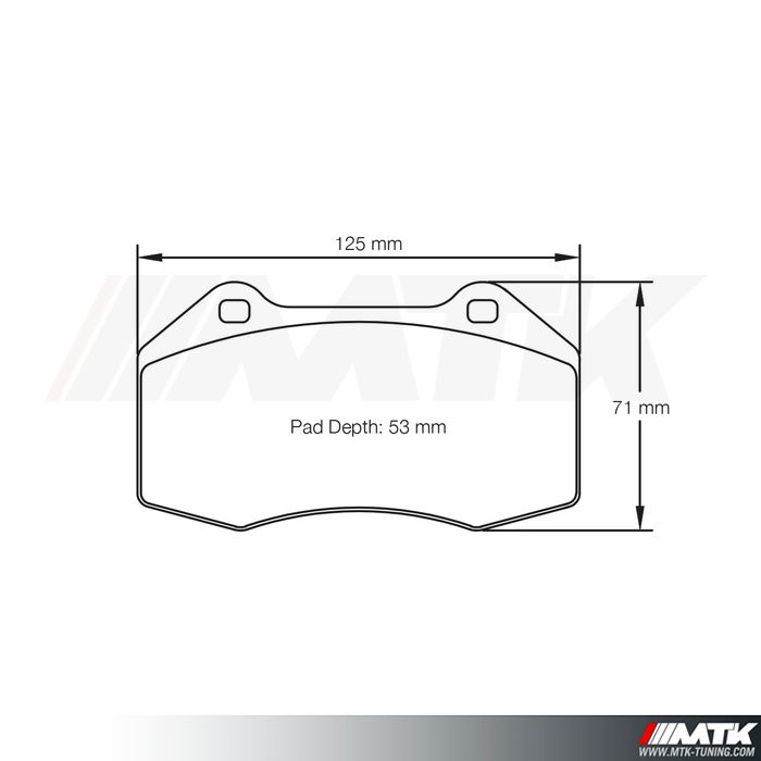 Plaquettes Racing Pagid Rouge RST3 8023