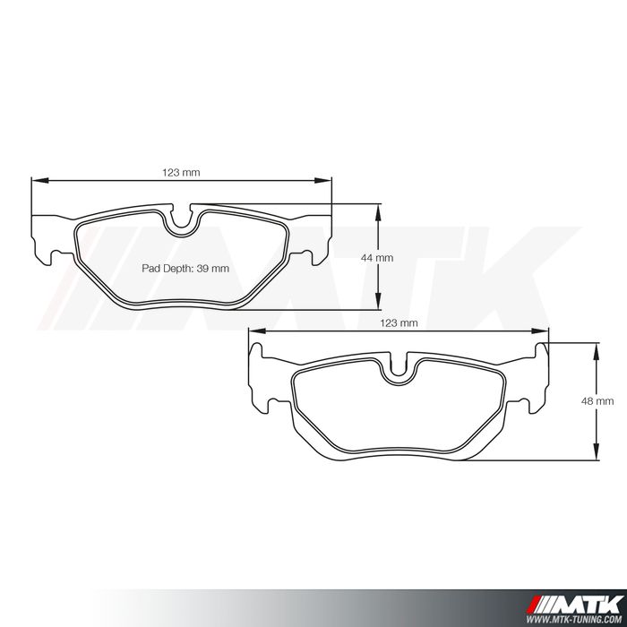 Plaquettes Racing Pagid Jaune RSL 8035