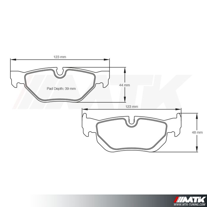 Plaquettes Racing Pagid Jaune RSL 8035