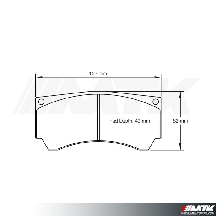 Plaquettes Racing Pagid Jaune RSL29 8050