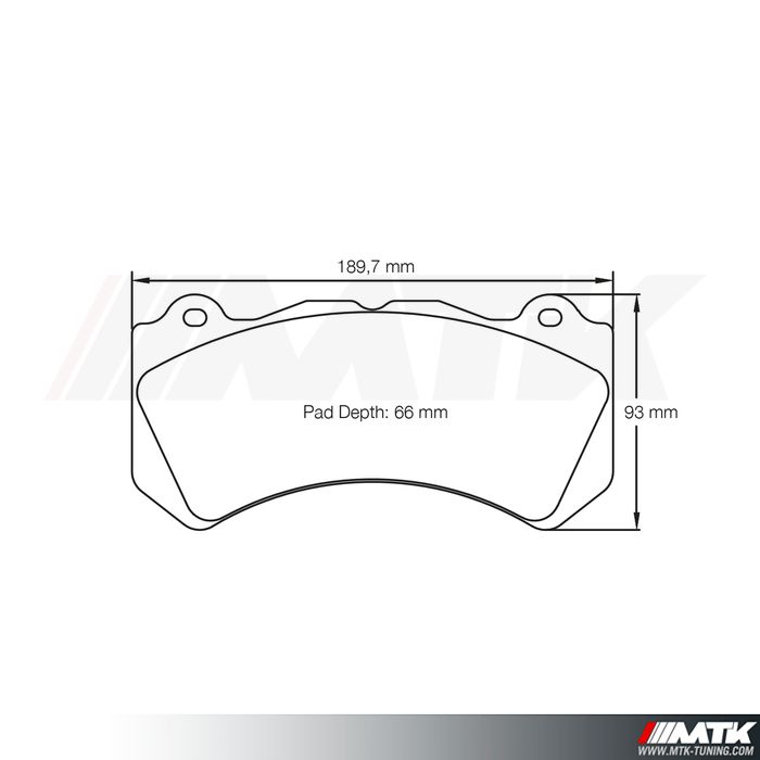 Plaquettes Racing Pagid Jaune RSL 8081