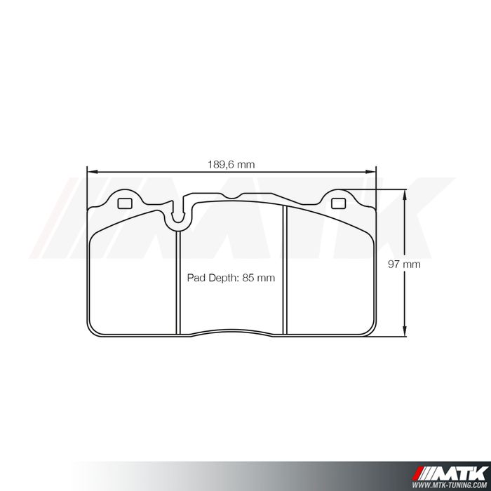 Plaquettes Racing Pagid Jaune RSL 8091