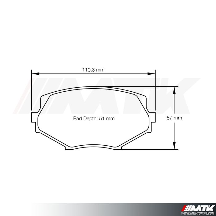 Plaquettes Racing Pagid Rouge RST3 8127