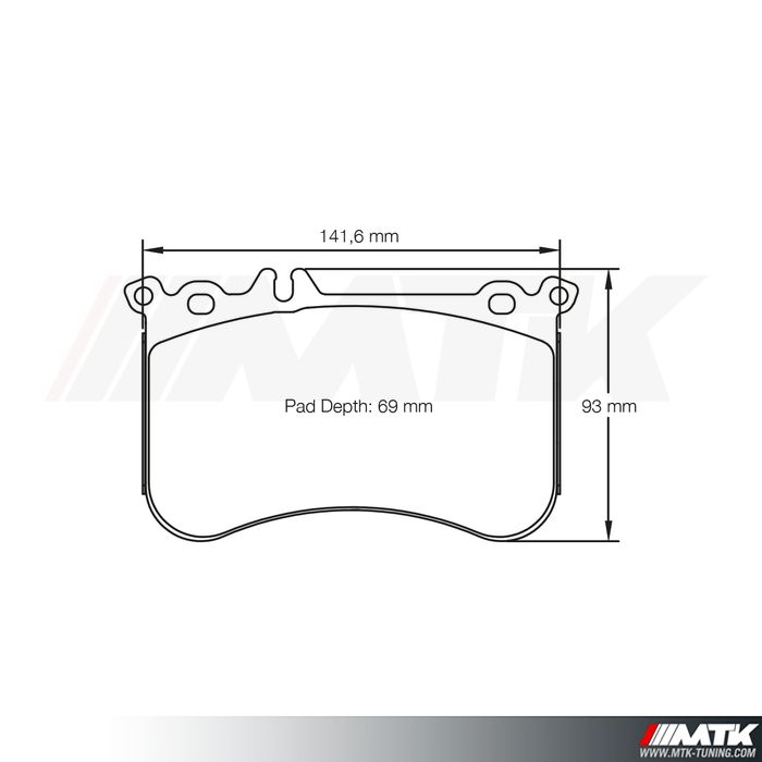 Plaquettes Racing Pagid Jaune RSL29 8188