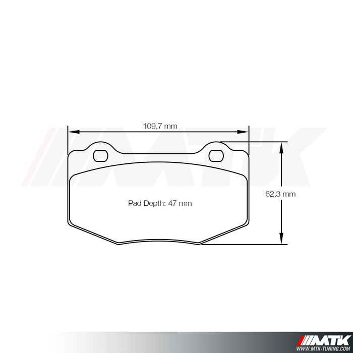 Plaquettes Racing Pagid Jaune RSL29 8208