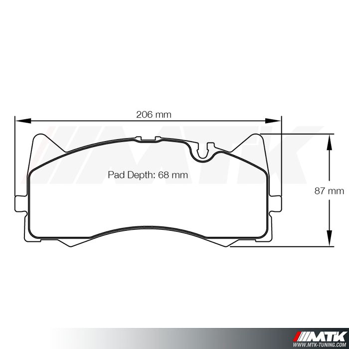 Plaquettes Racing Pagid Jaune RSL29 8257